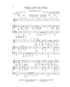 Walk with the Wise - Children's Choral (PDF download)
