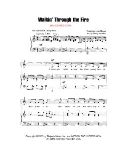 Walkin' Through the Fire - Children's Choral (PDF download)