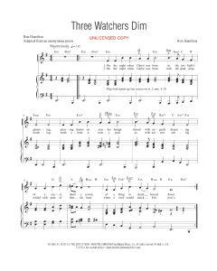 Three Watchers Dim - Vocal Solo (PDF download)