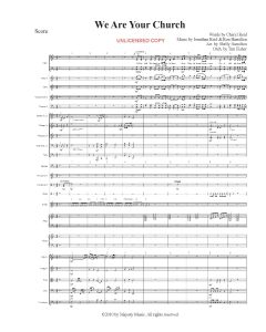 We Are Your Church Orchestration (PDF download)