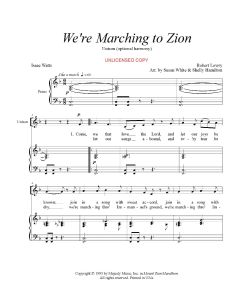 We're Marching to Zion - Children's Choral (PDF download)