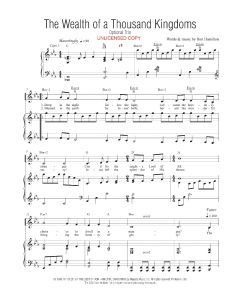 The Wealth of a Thousand Kingdoms - Vocal Solo w/ Optional Trio (PDF Download)