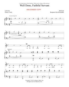 Well Done, Faithful Servant (PDF download)