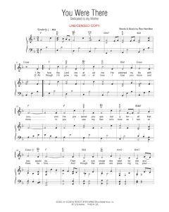 You Were There - Vocal Solo (PDF download)