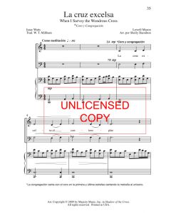 La cruz excelsa (When I Survey the Wondrous Cross)