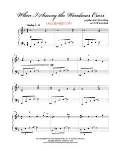 When I Survey the Wondrous Cross - Faye Lopez Piano Solo (PDF download)