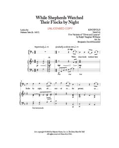 While Shepherds Watched Their Flocks By Night (PDF download)