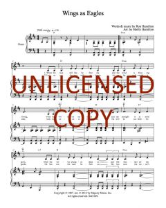 Wings as Eagles Piano/Vocal (PDF download)
