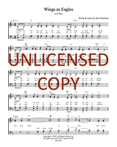 Wings as Eagles - Hymn Style (PDF download)