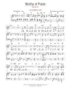 Worthy of Praise - Solo w/ Optional Trio (PDF download)