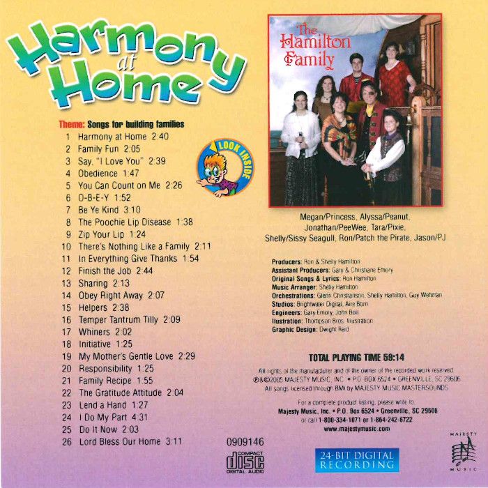 Harmony at Home CD