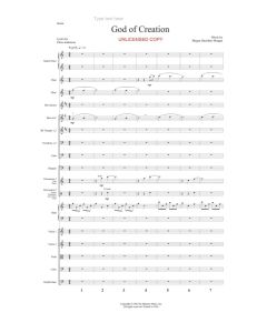 God of Creation Octavo Orchestration (PDF download)