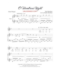 O Wondrous Night - Piano Vocal (PDF download)