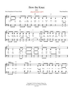Bow the Knee - Hymn Style (PDF download)