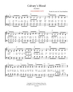 Calvary's Blood - Hymn Style (PDF download)