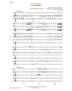 Forgiven Single Song Orchestration (PDF download)