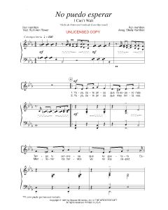 No puedo esperar - I Can't Wait (PDF download)