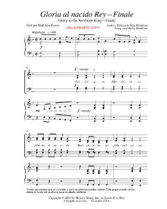 Gloria al nacido Rey - Glory to the Newborn King (PDF download)