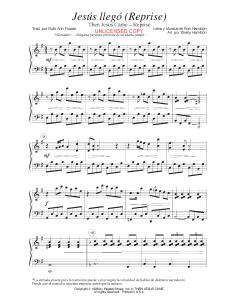 Jesús llegó reprise - Then Jesus Came Reprise (PDF download)