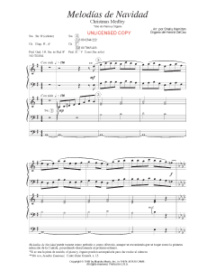Melodias de Navidad piano y organo - Christmas Medley (PDF download)