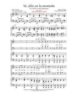 Ve y díselo en la montaña - Go Tell It On the Mountain (PDF download)