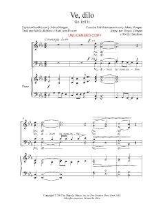 Ve, Dilo - Go Tell It (PDF download)