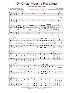 ¡Oh Cristo! Nuestra Roca aquí - A Shelter in the Time of Storm (PDF download)