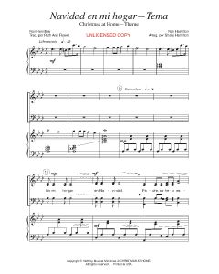 Navidad en mi hogar Tema - Christmas At Home Theme (PDF download)