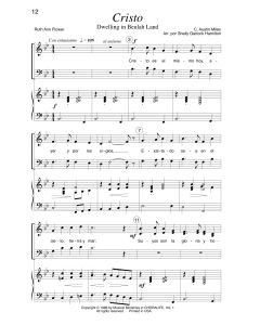 Cristo - Dwelling In Beulah Land (PDF download)
