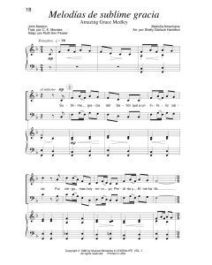 Melodias de gracia - Amazing Grace Medley (PDF download)