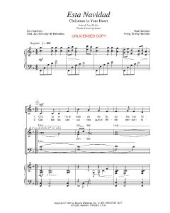 Esta Navidad - Christmas in Your Heart (PDF download)