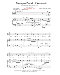 Siempre Dando y Amando - Do Your Giving While You're Living (PDF download)