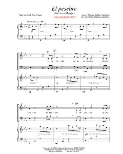 El pesebre - Born in a Manger (PDF download)