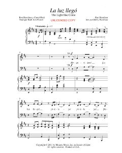 La luz llego - The Light Has Come (PDF download)