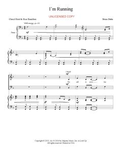I’m Running - Choral (PDF download)