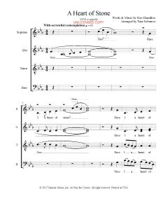 A Heart of Stone Choral A Cappella (PDF download)