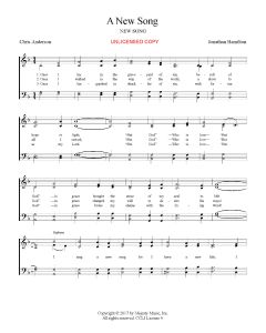 A New Song - Hymn Style (PDF download)