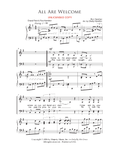 All Are Welcome - Choral (PDF download)