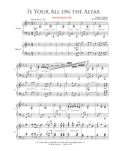 Is YourAll On the Altar - Piano Duo (PDF download)
