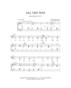 All the Way - Ladies Ensemble Piano/Vocal (PDF download)