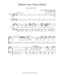 Alleluia! Jesus Christ Is Risen! - Piano/Vocal (PDF download)