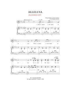 Alleluia - Ladies Ensemble Piano/Vocal (PDF download)