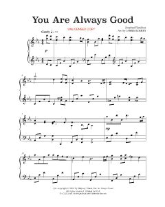 You Are Always Good - James Koerts Piano Solo (PDF download)