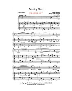 Amazing Grace - Piano Vocal (PDF download)