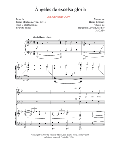Ángeles de excelsa gloria - Angels From the Realms of Glory (PDF download)