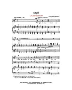 Angels Piano/Vocal Choral (PDF download)