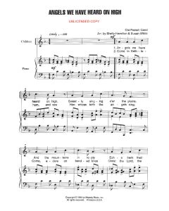 Angels We Have Heard On High - Children's Choral (PDF download)
