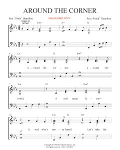 Around the Corner, Around the World (chorus only) - Patch Praises (PDF download)