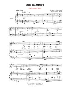 Away In A Manger - Children's Choral (PDF download)