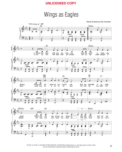 Wings as Eagles - Vocal Solo (PDf download)